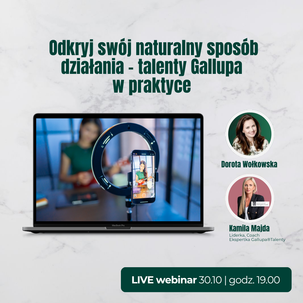 Odkryj swój naturalny sposób działania – talenty Gallupa w praktyce (webinar)